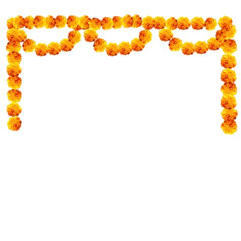 Marigold Garland PNGs for Free Download