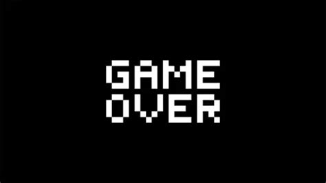 Pixel art game style message: game over.... | Stock Video | Pond5