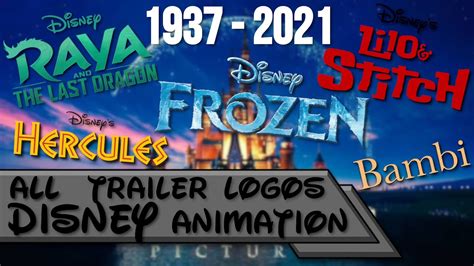 All Walt Disney Animation Trailer Logos 1937 2021 – Otosection