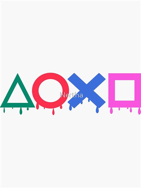 "Playstation color" Sticker for Sale by Nertha | Redbubble