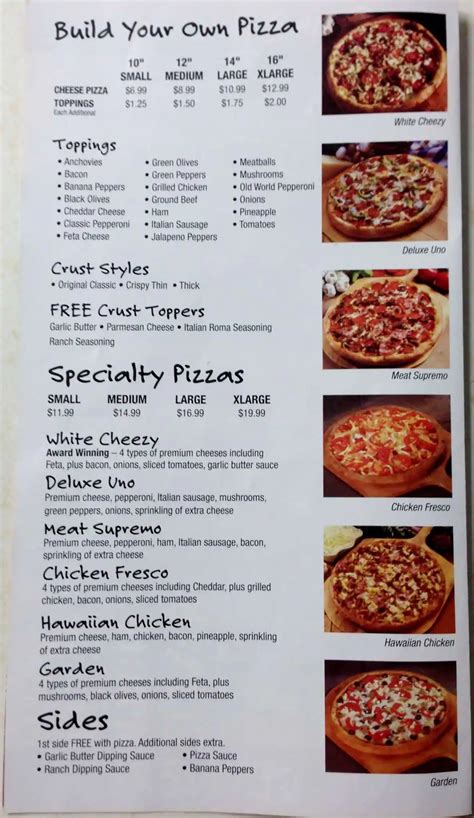 Marco's Pizza Menu, Menu for Marco's Pizza, Indiana Avenue ...