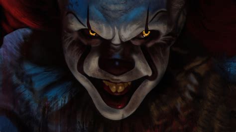 Pennywise (It), It (2017), Creepy, Movie, 4K, Clown HD Wallpaper