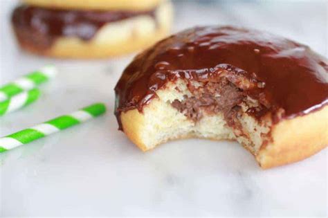 Chocolate Irish Cream Filled Donuts - Half Baked Harvest