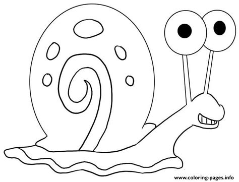 Garry From Spongebob For Kids Coloring page Printable