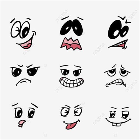 Big Eyes Hd Transparent, Hand Drawn Linear Big Eyes Emoji, Eyes Clipart ...