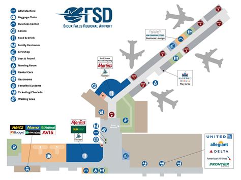 Sioux Falls Airport Map - Fayre Jenilee