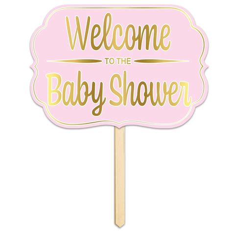 Pink Welcome Baby Shower Yard Sign | Fiesta Party Supplies