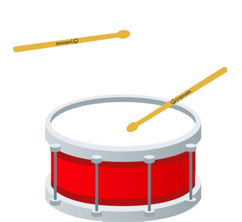 Drum Joypixels Sticker - Drum Joypixels Snare Drum - Discover & Share GIFs