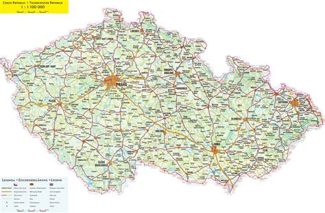 Maps of Czech Republic | Detailed map of the Czech Republic in English ...