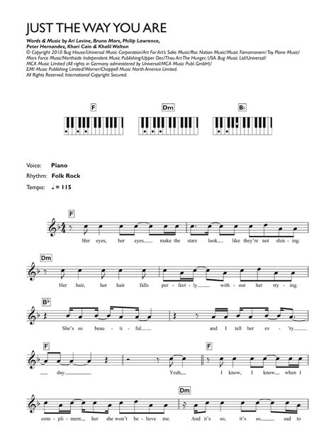 Just the way you are bruno mars guitar chords - zzpsado