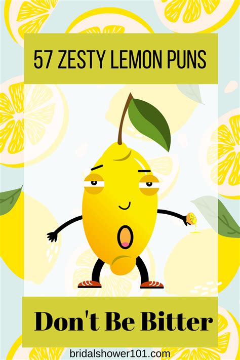 57 Sweet and Sour Lemon Puns That’ll Make You Laugh | Bridal Shower 101