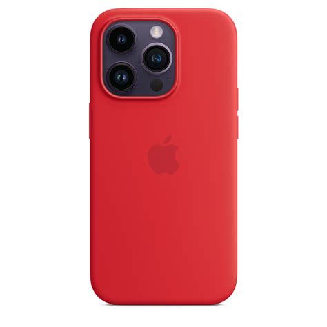 iPhone 14 Pro Silicone Case with MagSafe - (PRODUCT)RED - Apple (UK)