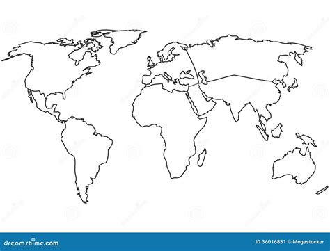 World Continents stock vector. Image of alaska, geography - 36016831