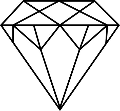 Free Diamond Shape Clipart Black And White, Download Free Diamond Shape ...