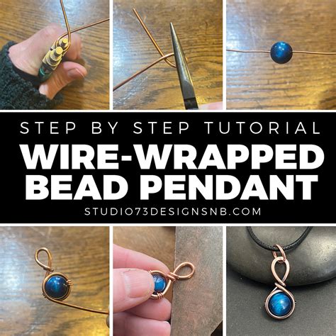 Wire-Wrapping Tutorial for Beginners: Simple Bead Pendant | Studio 73 ...