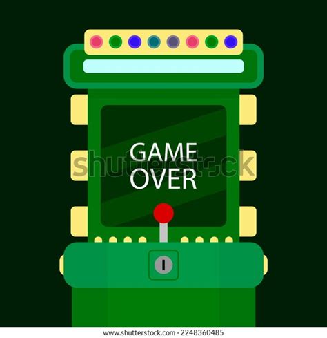 Game Over Arcade Banner End Playing Stock Illustration 2248360485 ...