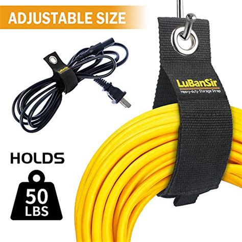 LuBanSir 9 Pack Extension Cord Holder Organizer, Holds 50lbs Heavy Duty ...