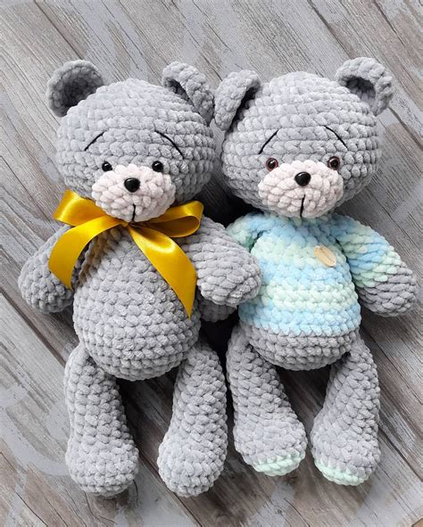 Crochet pattern Teddy bear amigurumi | Amiguroom Toys