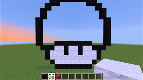 How To Create A Minecraft Mario Mushroom Minecraft Pixel Art Tutorial ...