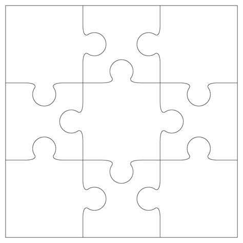 Puzzle Piece Template - ClipArt Best