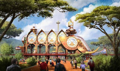 Theme Park Concept Art 2D and 3D :: Behance