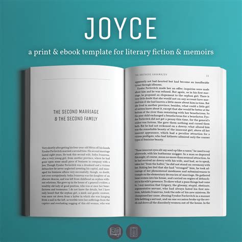 Joyce: Self-publishing Book Design Template for Novels & Memoirs