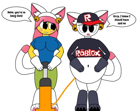 Roblox Catgirl Noob inflates Neko Guest by ShadyTheCatborl on DeviantArt