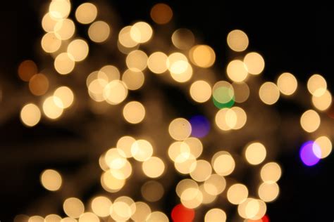 Blurred Christmas Lights White Picture | Free Photograph | Photos ...