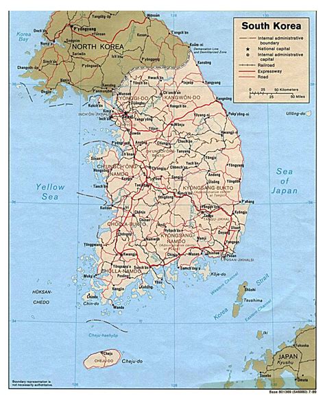 Maps of South Korea | Detailed map of South Korea in English | Tourist ...