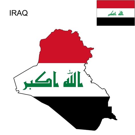 Iraq Flag Map and Meaning | Mappr