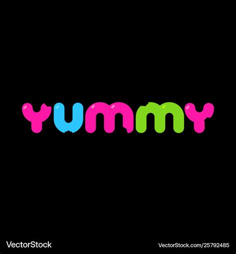 Yummy logo template Royalty Free Vector Image - VectorStock