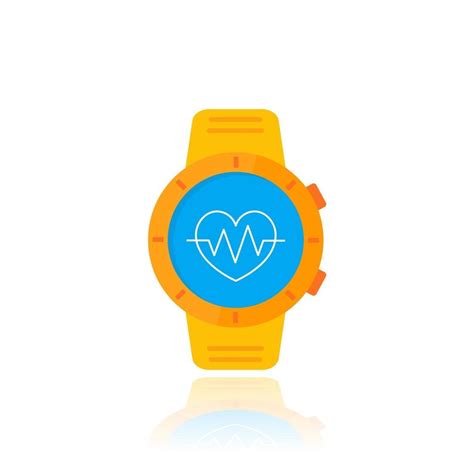 Smart watch vector illustration, orange version 3062526 Vector Art at ...