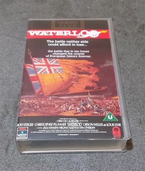 WATERLOO VHS VIDEO, Retro Rod Steiger,Christopher Plummer, Orson Welles ...