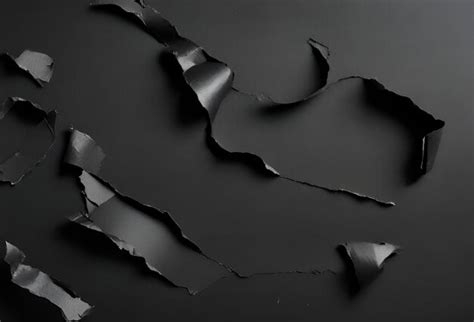 Premium AI Image | Photo background of black torn paper texture 14