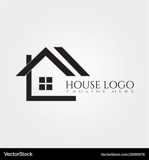 House icon template home creative logo design Vector Image