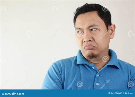 Funny Asian Man Lazy Bored Mocking Face Stock Photo - Image of disgust ...