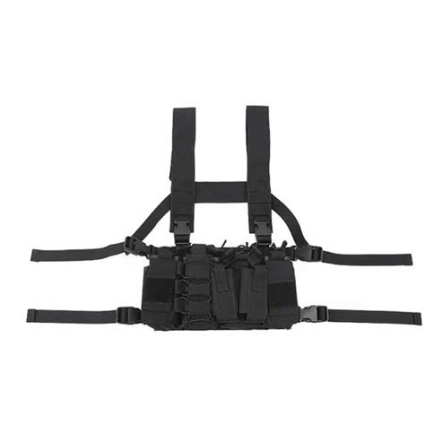 Tactical Chest Rig with 4 Molle Pouches - Military Tactical Chest ...