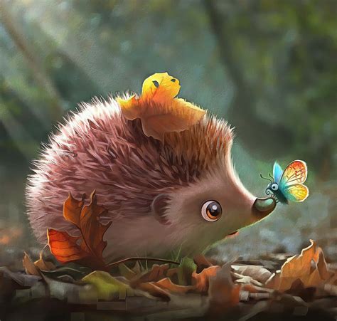 Cute Baby Hedgehog Wallpaper