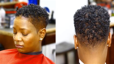 Natural Hair Fade For Women - Wavy Haircut