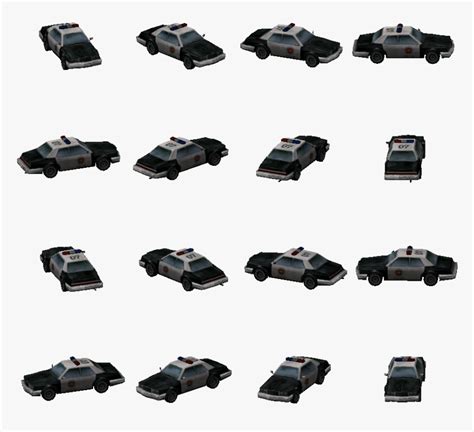 Car Sprite Sheet Png, Transparent Png - kindpng