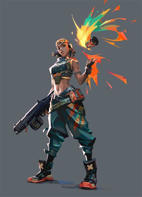 ArtStation - VALORANT character art. Raze, Suke ∷ | Character art ...