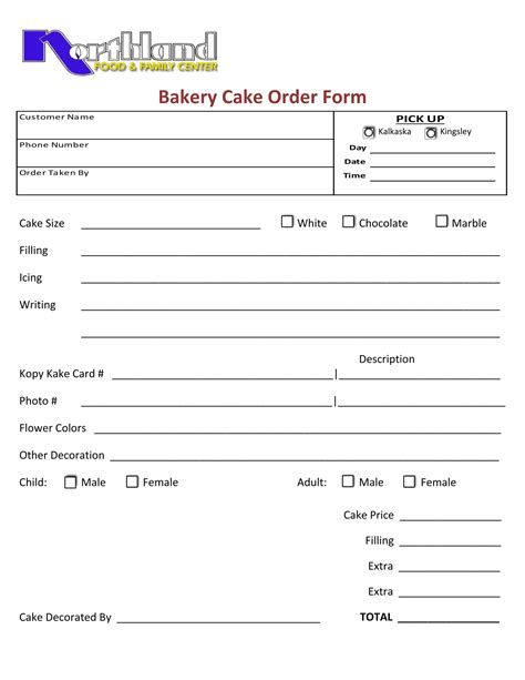 FREE 15+ Cake Order Forms in Excel | PDF | MS Word