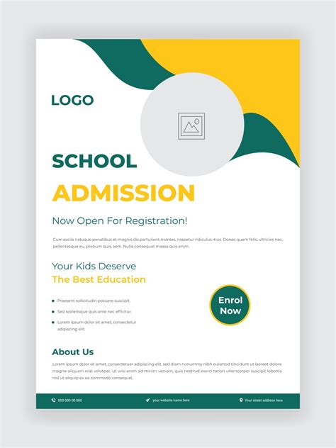 Admission flyer template for school, college, university design 2981691 ...