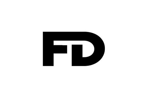 FD Logo Design Vector Graphic by xcoolee · Creative Fabrica