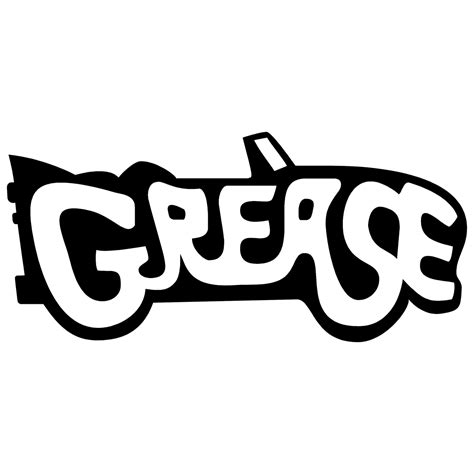 Grease Logo Black and White – Brands Logos