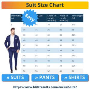 Best Suit Size Guide including Charts