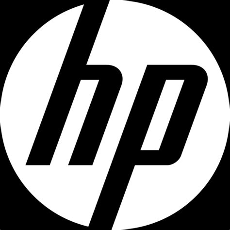 Hp Logo Black and White