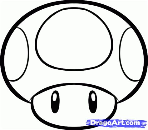 Mario Mushroom Drawing | Free download on ClipArtMag