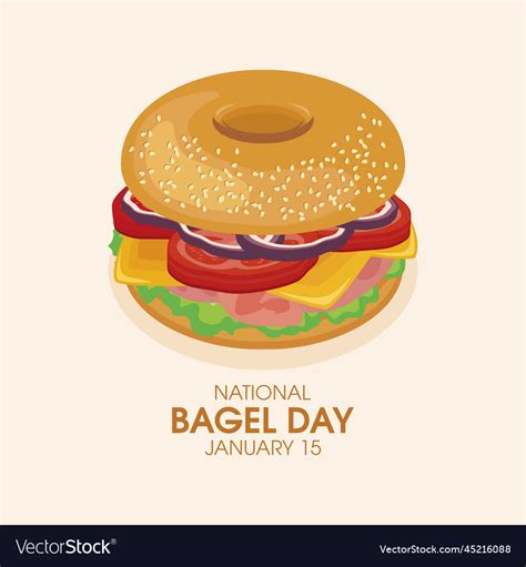 National bagel day poster Royalty Free Vector Image