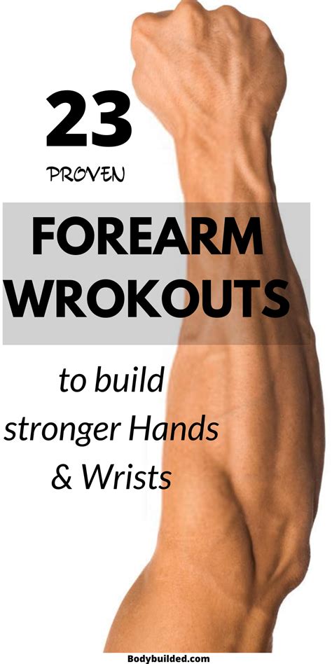 How to get bigger forearms wrists 21 best forearm exercises – Artofit